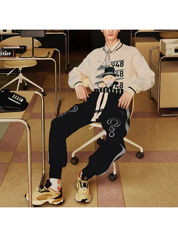 Свитер x staffonly x monopoly logo sweatshirt 'beige' Puma — изображение 3 из 3, бежевый/черный