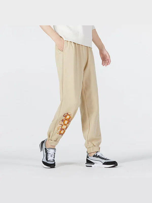Брюки das cc label knit pants 'beige' Puma — изображение 4 из 4, бежевый/оранжевый