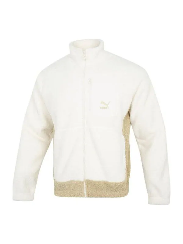 Куртка das cc stand collar jacket 'white' Puma — изображение 1 из 4, белый/бежевый