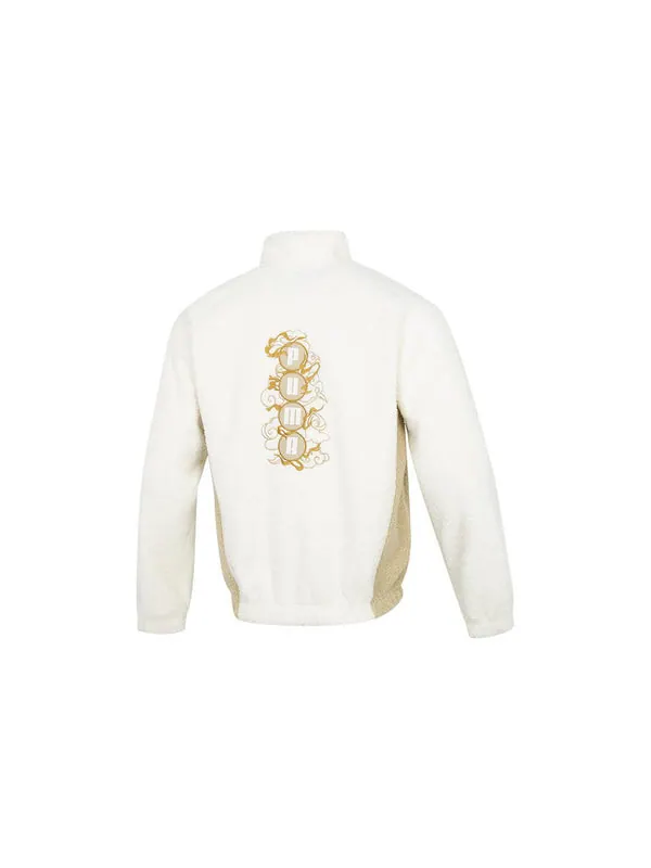 Куртка das cc stand collar jacket 'white' Puma — изображение 2 из 4, белый/бежевый
