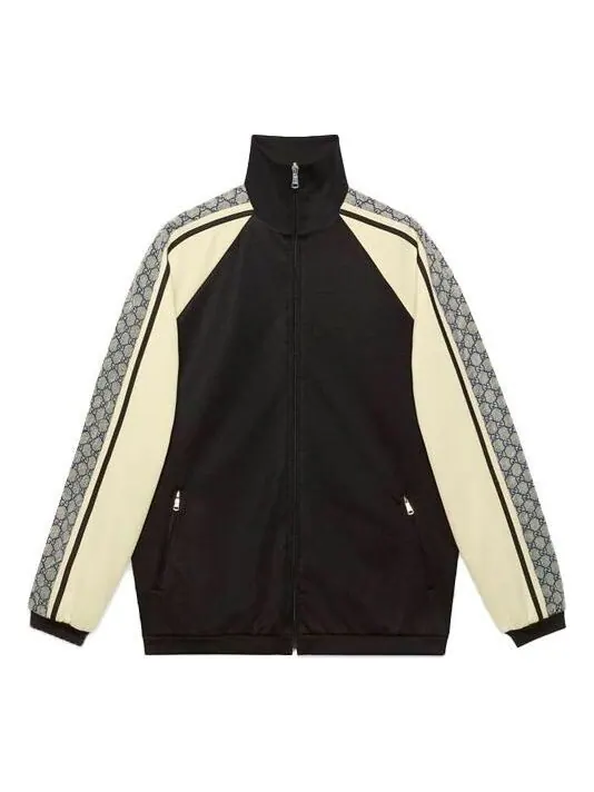 Куртка Gucci oversized plain knit jacket, свободная — изображение 1 из 4, черный/белый