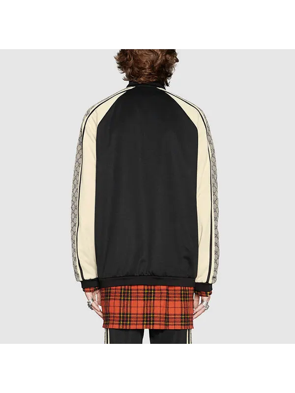 Куртка Gucci oversized plain knit jacket, свободная — изображение 4 из 4, черный/белый