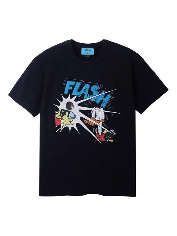 Футболка Gucci x Disney Donald Duck Print T-Shirt — изображение 1 из 4, черный