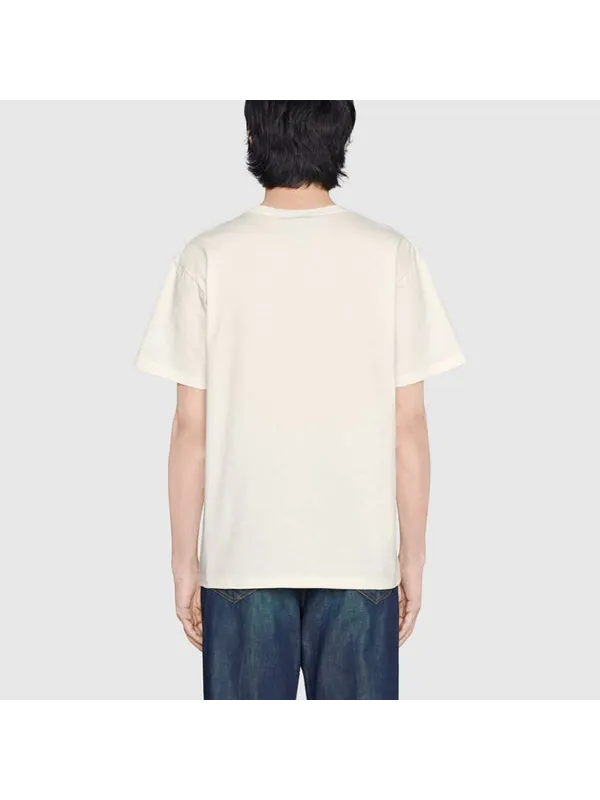 Футболка GUCCI Les Pommes T-shirt 'Ivory' — изображение 3 из 4, белый