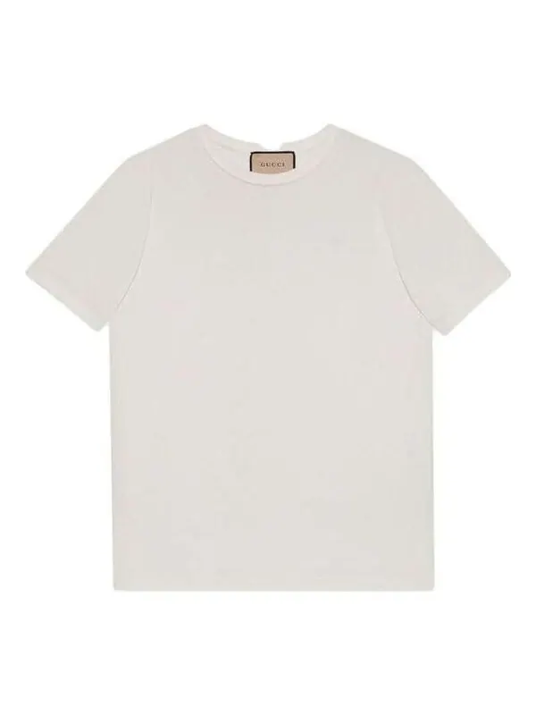 Футболка Gucci Cotton Jersey T-Shirt with Double G — изображение 1 из 1, белый