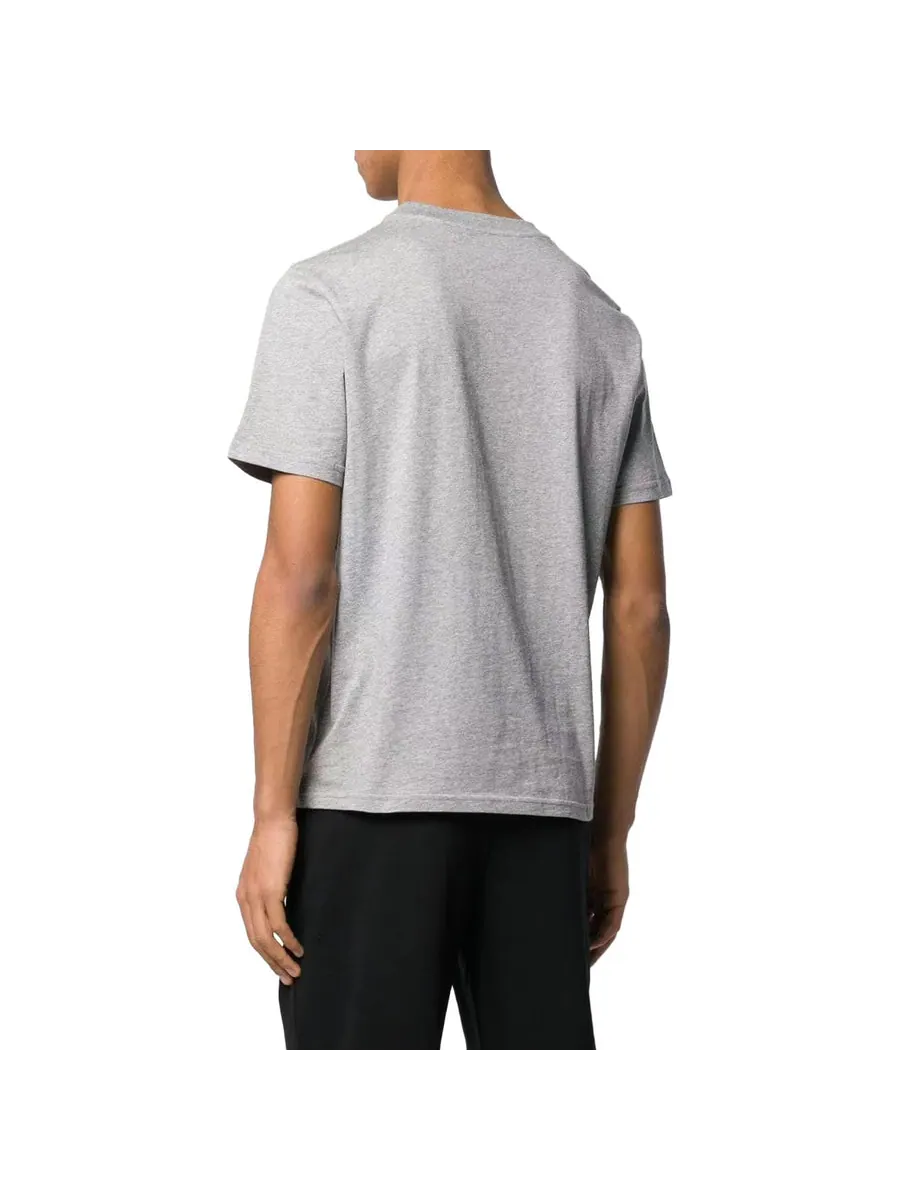 Футболка Balenciaga Small Logo Print Cotton T-Shirt 'Grey' — изображение 3 из 4, серый