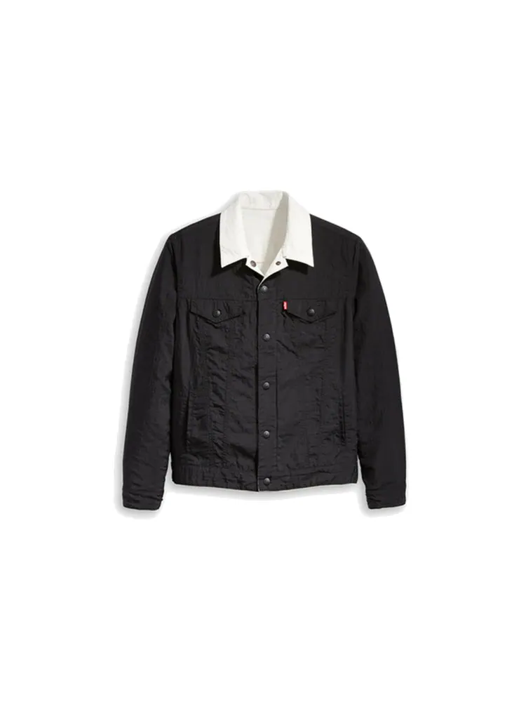 Куртка Levi's x Air Jordan Crossover reversible Casual Denim Jacket 'White Black' — изображение 3 из 4, белый