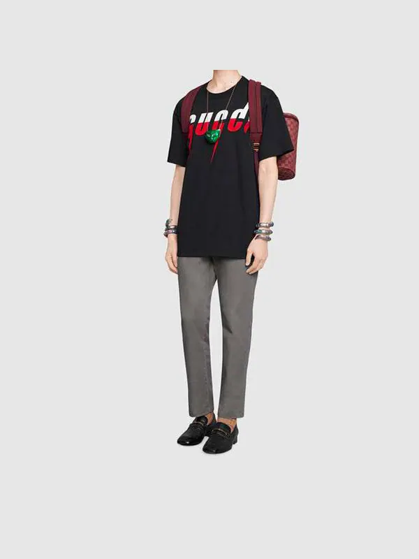 Футболка Gucci Blade Printing Short Sleeve — изображение 4 из 4, черный