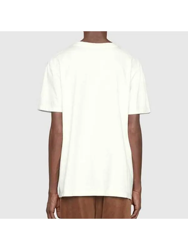 Футболка Gucci White Cotton Oversize с Interlocking G — изображение 4 из 4, белый