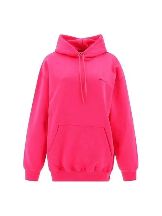 Свитер classic logo minimalistic solid color hoodie pink Balenciaga — изображение 1 из 4, розовый