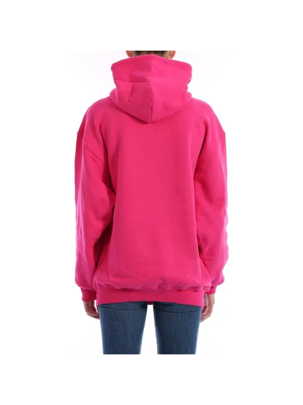Свитер classic logo minimalistic solid color hoodie pink Balenciaga — изображение 4 из 4, розовый
