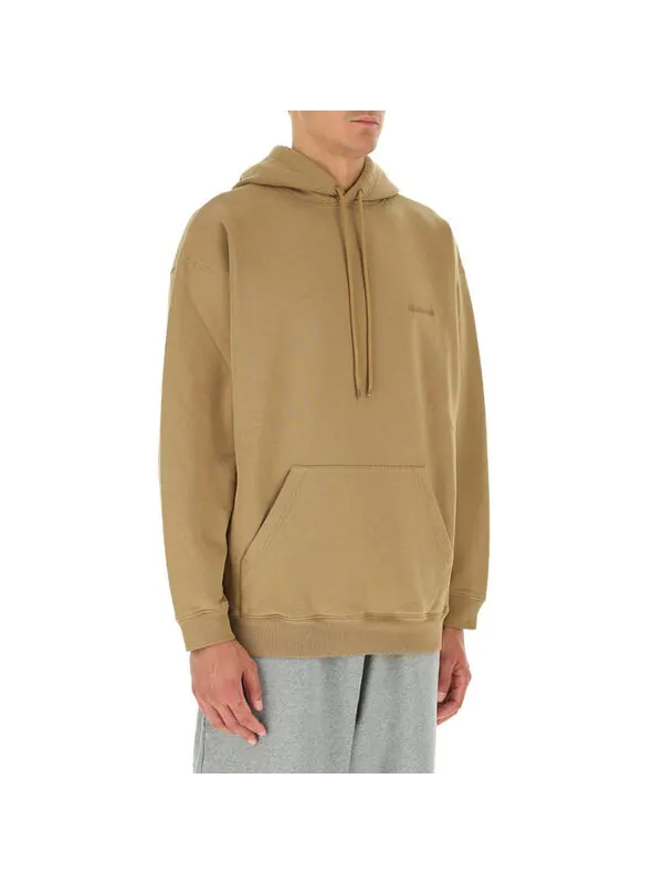Толстовка logo embroidered hoodie 'khaki' Balenciaga — изображение 3 из 4, хаки