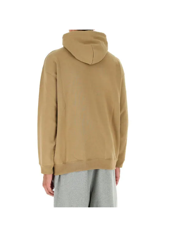 Толстовка logo embroidered hoodie 'khaki' Balenciaga — изображение 4 из 4, хаки