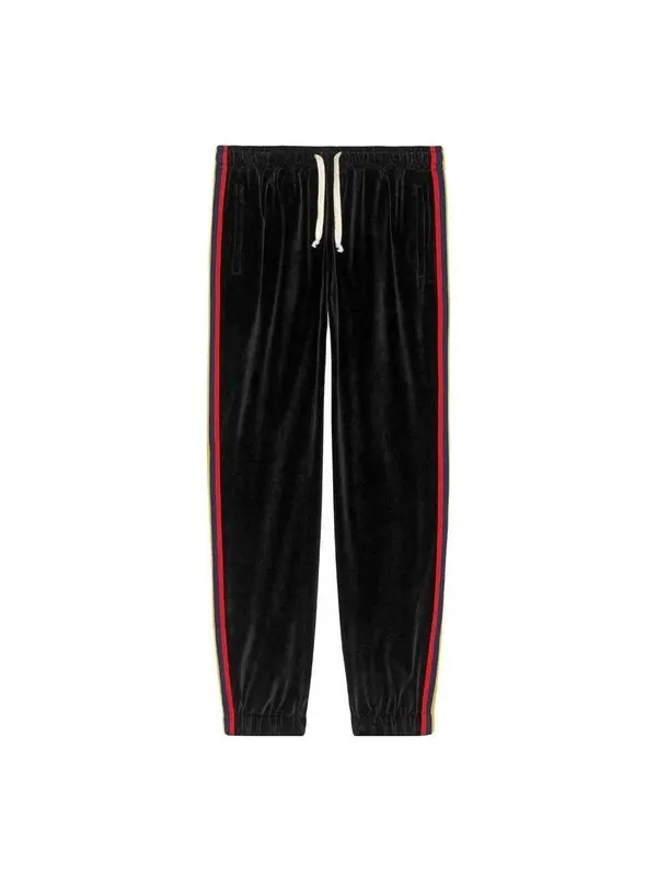 Брюки Gucci Chenille Jogging Pant with Patch — изображение 1 из 4, черный