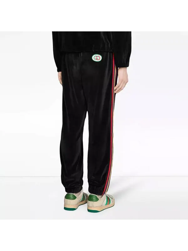 Брюки Gucci Chenille Jogging Pant with Patch — изображение 3 из 4, черный