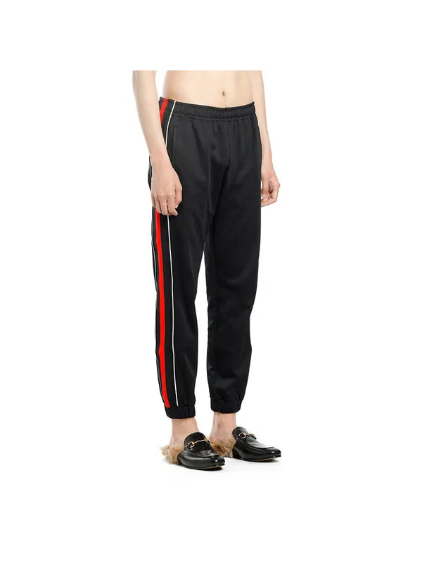 Брюки Gucci Web Stripe Sweatpants — изображение 4 из 4, черный