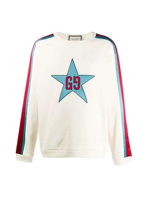 Толстовка Gucci Long Sleeves Cotton Logo — изображение 1 из 4, белый