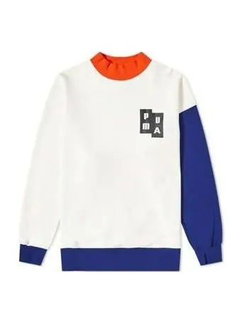 Свитер x ader error crewneck sweatshirt 'white' Puma