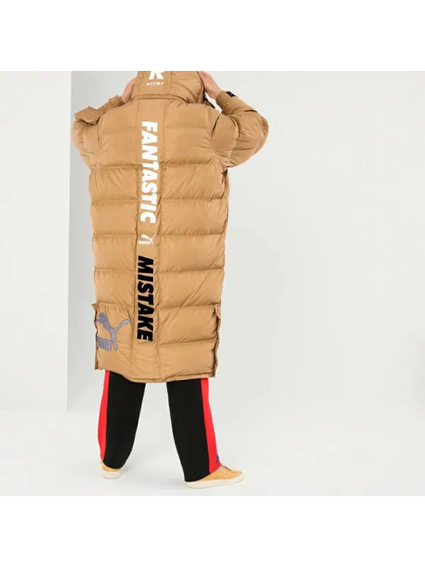 Куртка x ader error down coat 'tan' Puma — изображение 4 из 4, бежевый/белый/черный