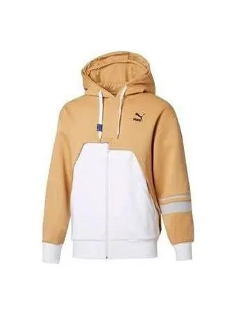 Толстовка x ader error full-zip hoodie 'beige' Puma — изображение 1 из 2, бежевый
