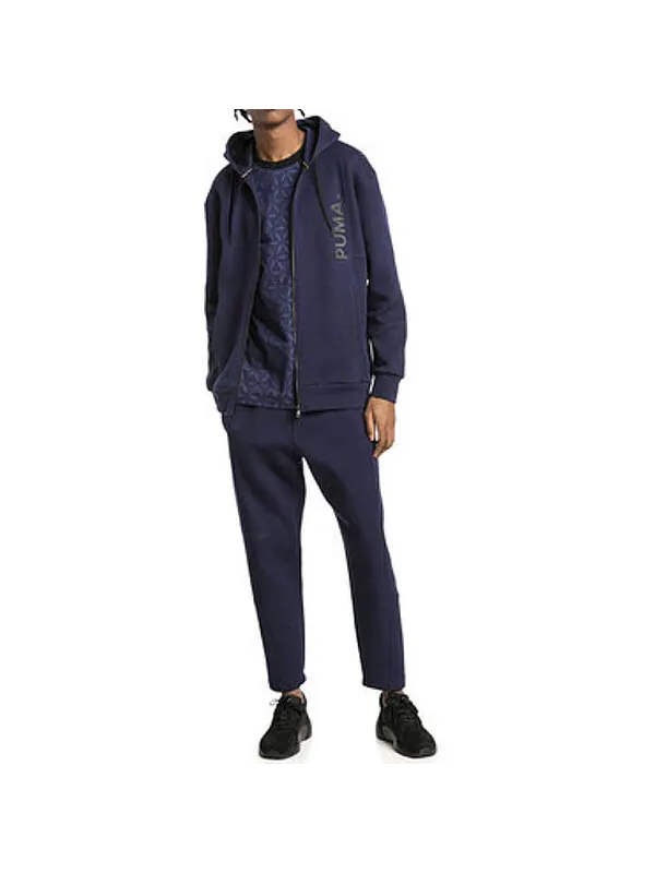 Куртка alphabet logo hooded jacket blue Puma — изображение 3 из 4, синий