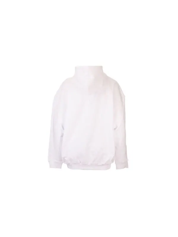 Свитер logo printing hoodie white Balenciaga — изображение 2 из 4, белый
