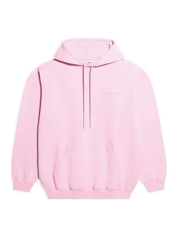 Свитер ss21 loose version back alphabet hoodie pink Balenciaga — изображение 1 из 4, розовый