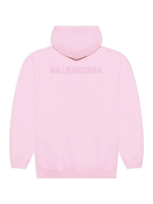 Свитер ss21 loose version back alphabet hoodie pink Balenciaga — изображение 2 из 4, розовый