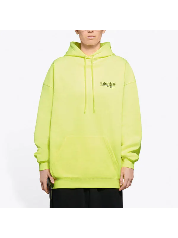 Свитер alphabet logo yellow hoodie Balenciaga — изображение 3 из 4, желтый