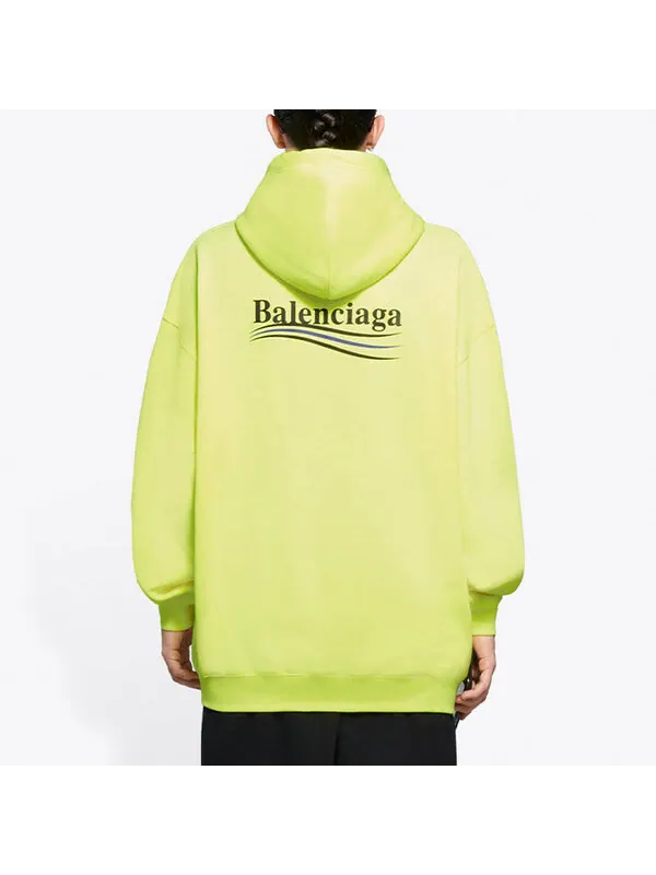 Свитер alphabet logo yellow hoodie Balenciaga — изображение 4 из 4, желтый