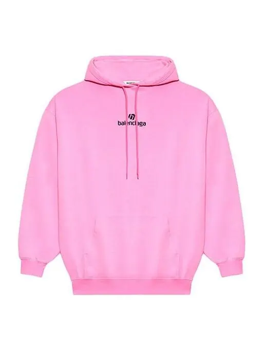 Свитер sponsor hoodie pink red Balenciaga — изображение 1 из 4, красный