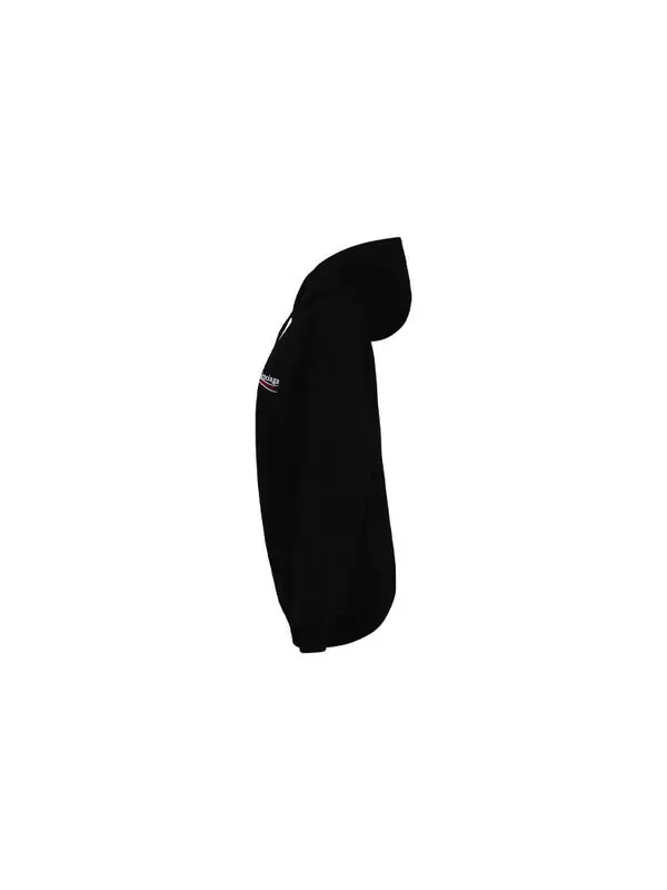 Толстовка political campaign medium fit hoodie 'black' Balenciaga — изображение 4 из 4, черный