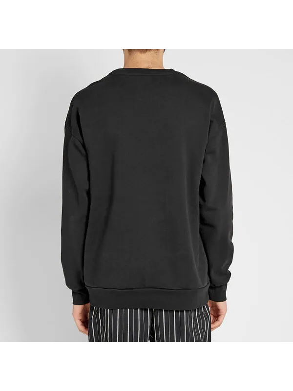 Свитер x han kjobenhavn crewneck sweatshirt 'black' Puma — изображение 3 из 4, черный/фиолетовый
