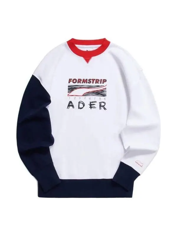 Свитер x ader error crew neck pullover sweatshirt 'white' Puma