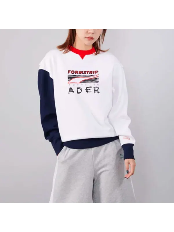 Свитер x ader error crew neck pullover sweatshirt 'white' Puma — изображение 3 из 4