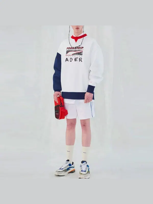 Свитер x ader error crew neck pullover sweatshirt 'white' Puma — изображение 4 из 4