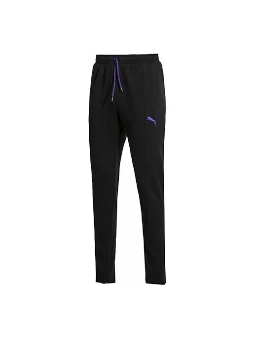 Брюки x sankuanz fitted pants 'black' Puma — изображение 1 из 4, черный/фиолетовый
