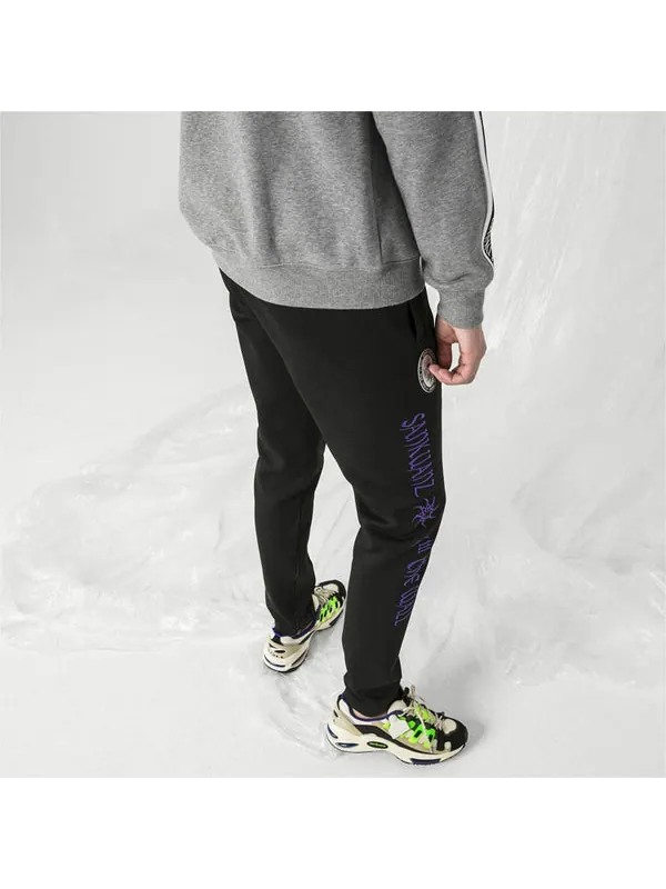 Брюки x sankuanz fitted pants 'black' Puma — изображение 4 из 4, черный/фиолетовый