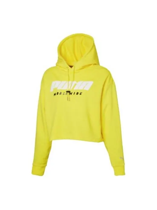 Толстовка alphabet logo yellow Puma — изображение 1 из 4, желтый