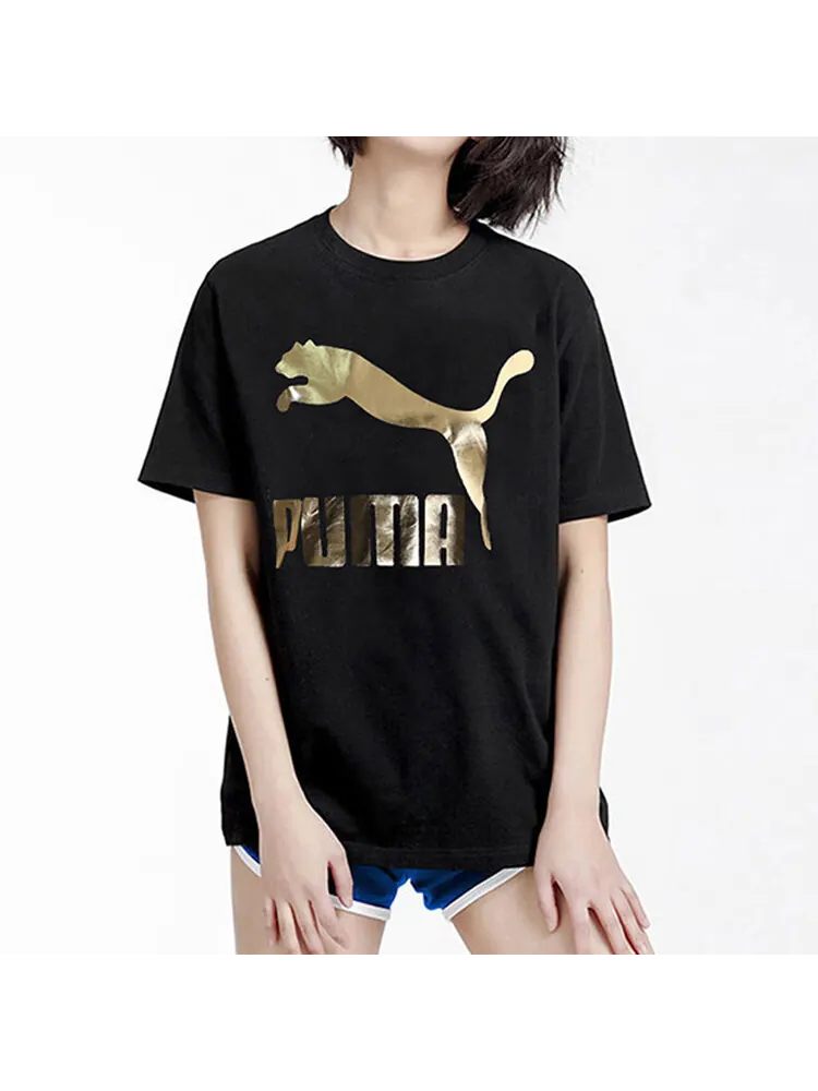 Футболка Puma Set In Sleeve Women's — изображение 3 из 7, черный золотистый