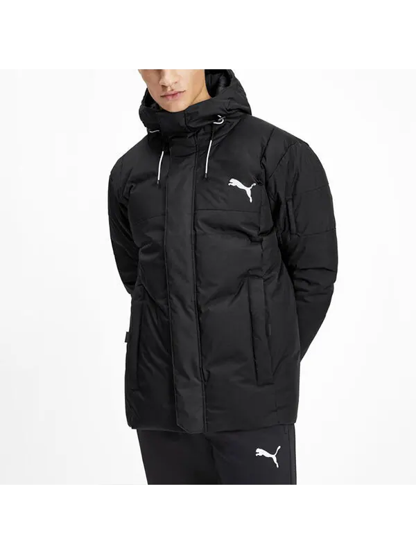 Куртка protective down jacket 'black' Puma — изображение 3 из 4, черный/белый