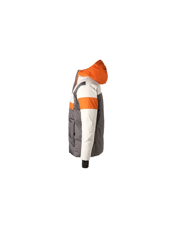 Куртка protective down jacket 'grey' Puma — изображение 2 из 4, серый/белый/оранжевый