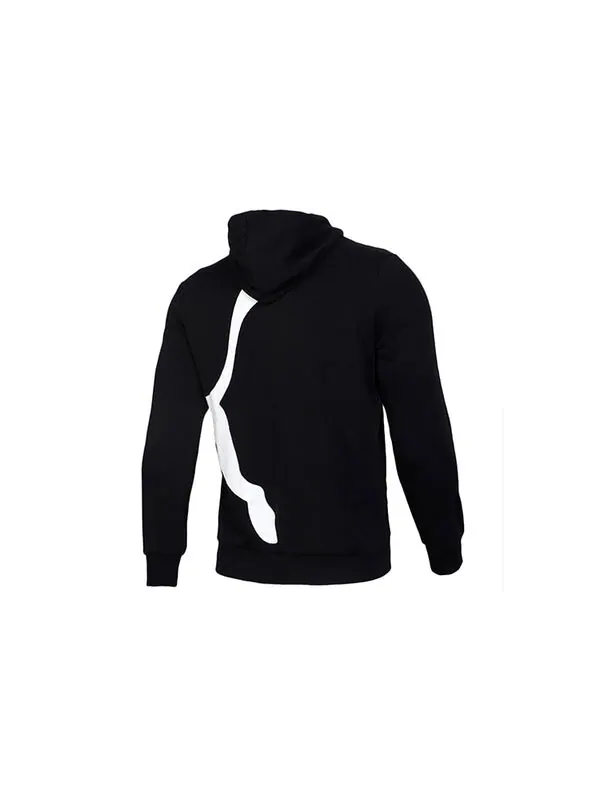 Толстовка logo knitting hooded fleece black Puma — изображение 2 из 4, черный