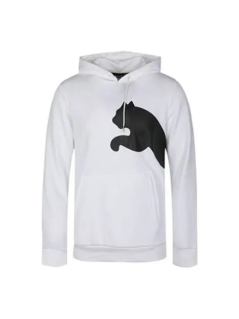 Толстовка knit casual hooded long sleeves pullover white Puma — изображение 1 из 4, белый