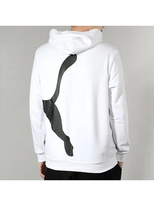 Толстовка knit casual hooded long sleeves pullover white Puma — изображение 4 из 4, белый