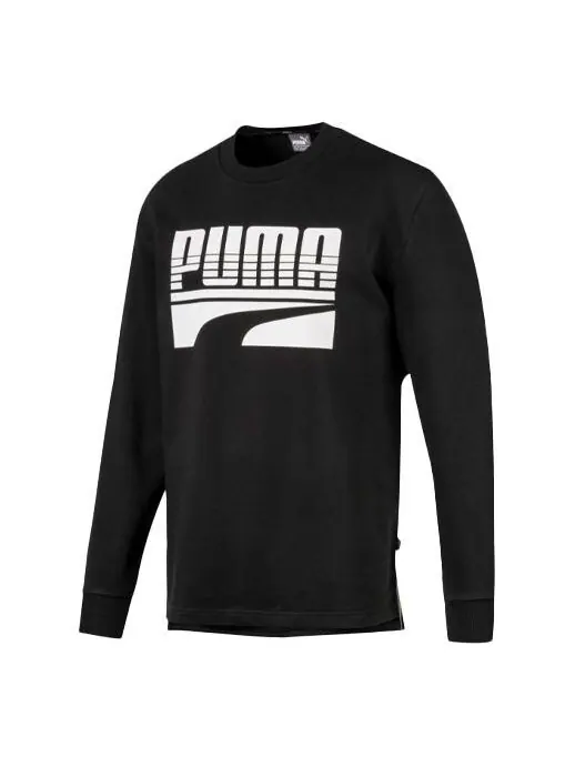 Свитер rebel bold logo sweater 'black' Puma