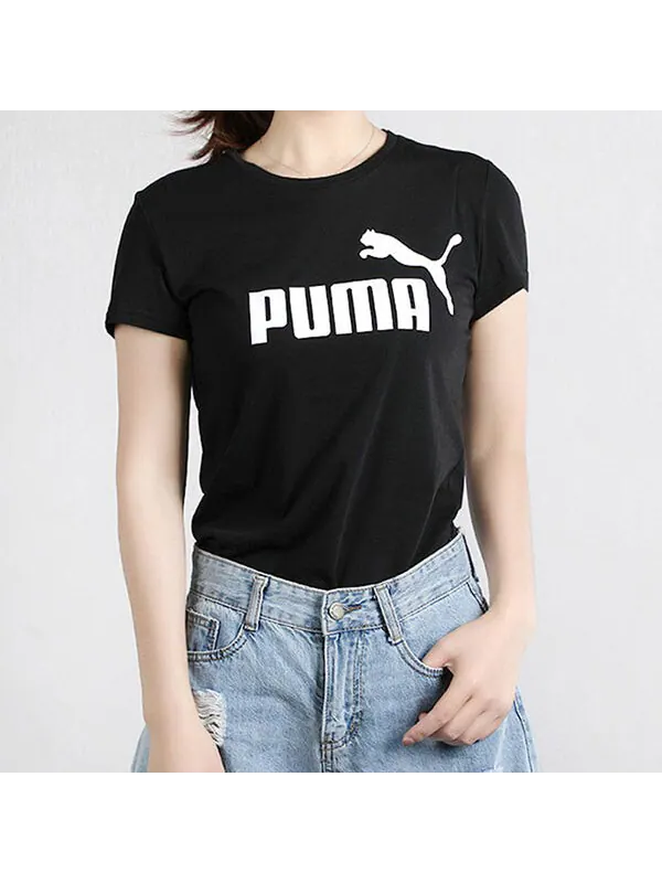 Футболка sports gym printing short sleeve black Puma — изображение 3 из 4, черный