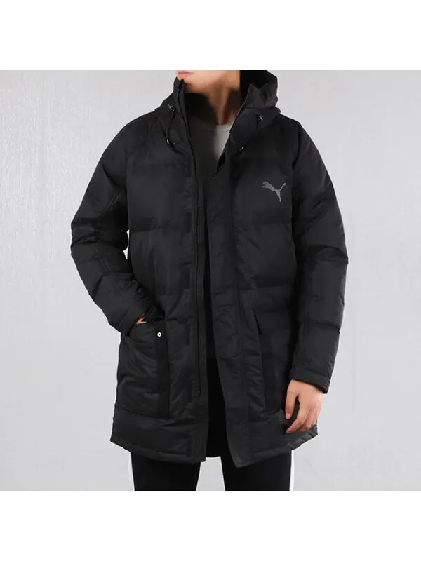 Куртка oversize 500 down jacket 'black' Puma — изображение 2 из 4, черный