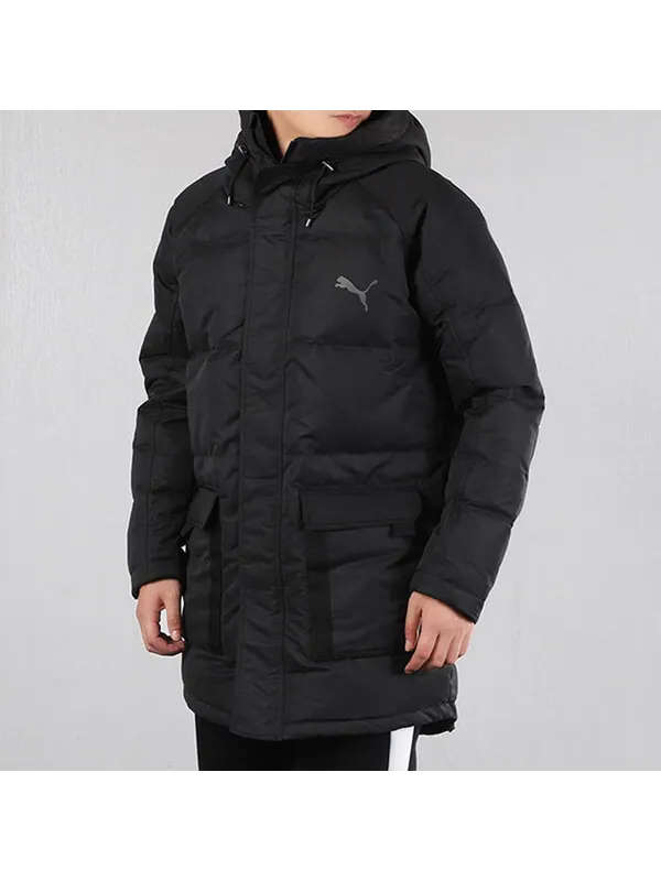 Куртка oversize 500 down jacket 'black' Puma — изображение 3 из 4, черный