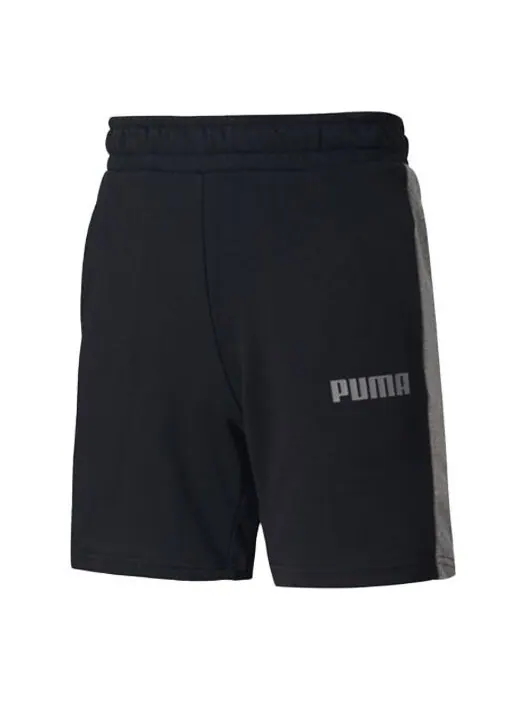 Шорты solid regular shorts 'black' Puma — изображение 1 из 2, черный